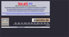 Desktop Screenshot of lex-art.eu